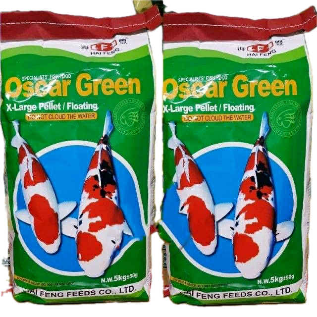高級錦鯉飼料 5kg 紅顆粒/綠顆粒