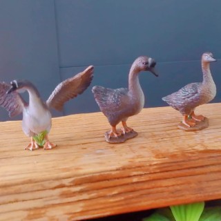 獅頭鵝公仔造景小擺飾