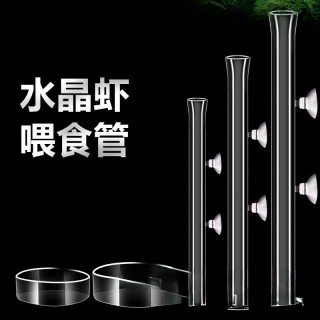 玻璃餵食管+餵食盆 20-30cm附吸盤夾