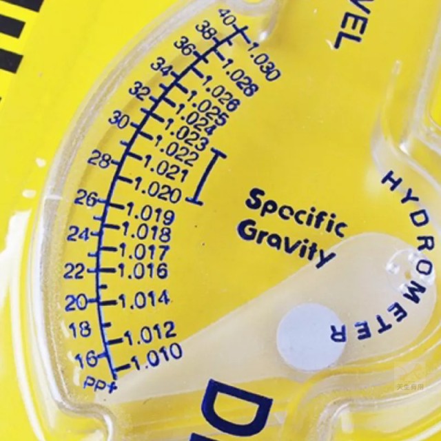 海水比重計 附溫型比重計 精度0.001 